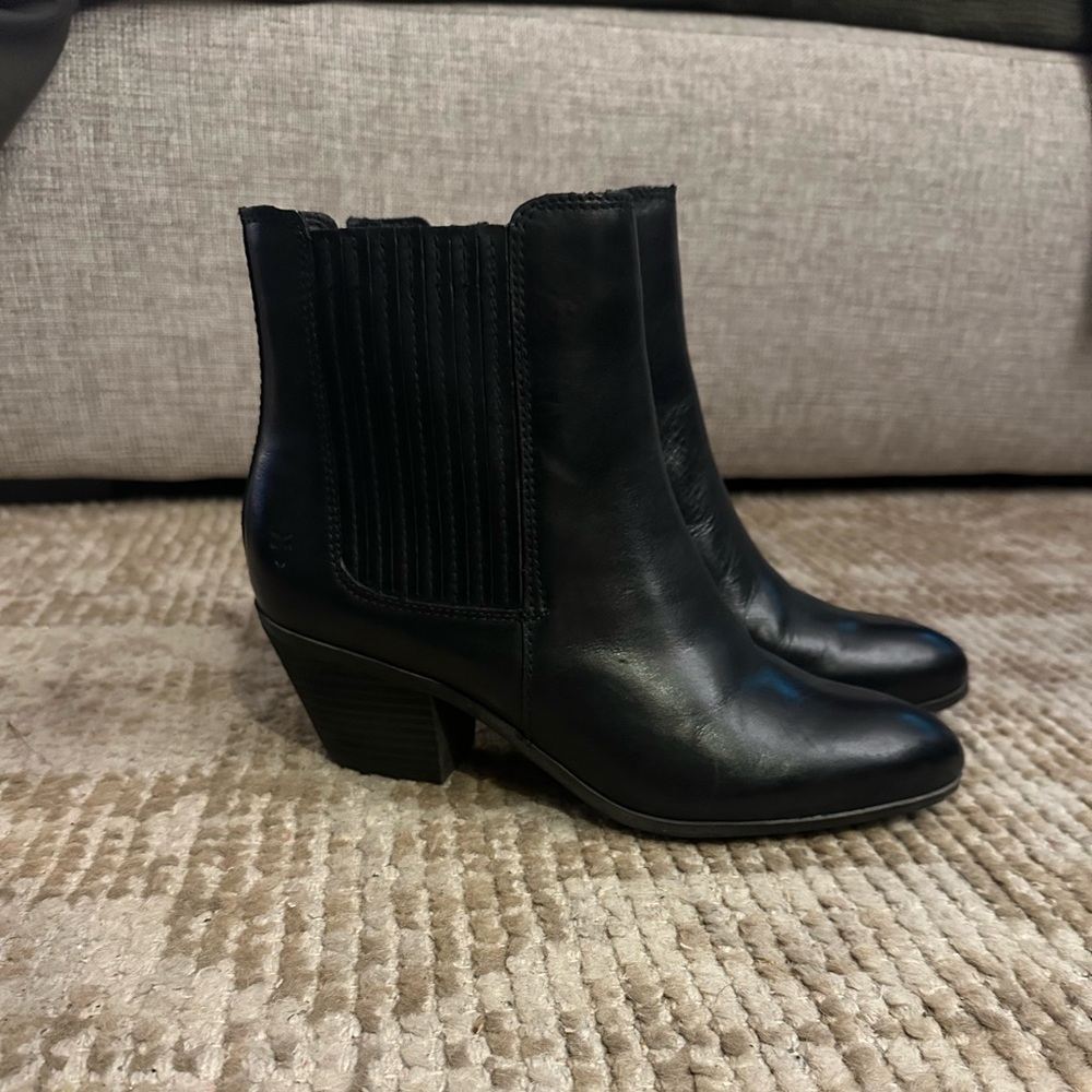 Frye Black Chelsea Ankle Boots